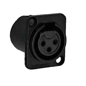 AMPHENOL 3 PIN FEMALE XLR PANEL MOUNT