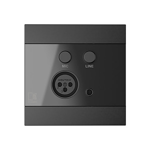 AUDAC REMOTE WALL PANEL FOR ARES5A WITH MIC & LINE INPUTS - BLACK