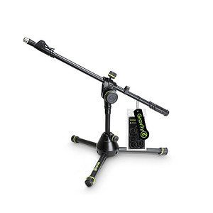 GRAVITY SHORT HEAVY DUTY MICROPHONE STAND WITH FOLDING TRIPOD BASE