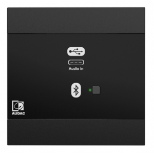 AUDAC NWP400PLUS/B NETWORKED AUDIO INPUT PANEL USB-C BLUETOOTH 4-CH DANTE/AES67 BLACK