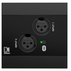 AUDAC NETWORKED AUDIO INPUT PANEL 2X XLR INPUTS + BLUETOOTH RECEIVER 4-CHANNEL DANTE / AES67 (INCLUDES WB45S