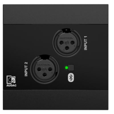 AUDAC NETWORKED AUDIO INPUT PANEL 2X XLR INPUTS + BLUETOOTH RECEIVER 4-CHANNEL DANTE / AES67 (INCLUDES WB45S