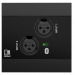 AUDAC NETWORKED AUDIO INPUT PANEL 2X XLR INPUTS + BLUETOOTH RECEIVER 4-CHANNEL DANTE / AES67 (INCLUDES WB45S