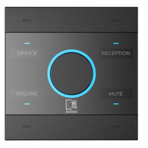 AUDAC NCP105PLUS/B UNIVERSAL IP WALL PANEL CONTROLLER POE BLACK