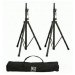 SPEAKER STANDS KIT 2x TSS-1 BLACK TRIPOD STANDS WITH BLACK CARRYING CASE