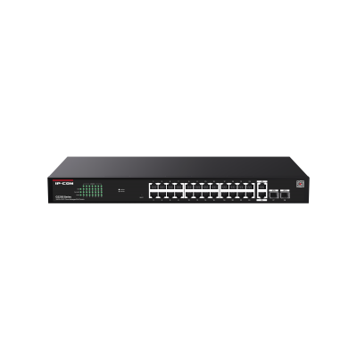 IP-COM 24PORT ( 28P) GIG SWITCH 24x POE+ PLUS 2x SFP(1G) 2x UPLINK(1G) COMBO MAX 370W 56Gbps 41.7Mpps L2 CLOUD