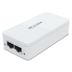 IP-COM GIGABIT POE INJECTOR 51VDC@0.8A 30W WHITE PLASTIC 240VAC 33Hx60Wx132.3D (MM)